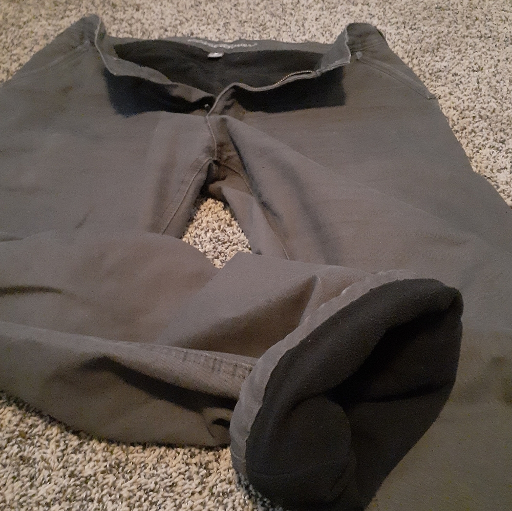 Men's fleece lined Gray pants 36x32